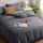 Utopia Bedding Bettwäsche Set - Mikrofaser Bettbezug 260x220 cm + 2 Kissenbezüge 50x75 cm - Grau