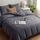 Utopia Bedding Bettwäsche Set - Mikrofaser Bettbezug 260x240 cm + 2 Kissenbezüge 65x65 cm - Grau