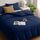Utopia Bedding Bettwäsche Set - Mikrofaser Bettbezug 230x220 cm + 2 Kissenbezüge 50x75 cm - Marineblau