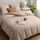 Utopia Bedding Bettwäsche Set - Mikrofaser Bettbezug 260x240 cm + 2 Kissenbezüge 65x65 cm - Beige