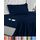 Utopia Bedding Bettlaken Set (3 Teilige, Marineblau), Polyester Mikrofaser, Oeko-Tex Zertifiziert, Spannbettlaken 90x190, Bettlaken 167x243, 1 Bestickten Kissenbezug 50x75