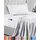 Utopia Bedding Bettlaken Set (3 Teilige, Weiß), Polyester Mikrofaser, Oeko-Tex Zertifiziert, Spannbettlaken 90x190, Bettlaken 167x243, 1 Bestickten Kissenbezug 50x75