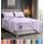 Utopia Bedding Bettlaken-Set, weiche Mikrofaser, 4-teilig, Hotel-Luxus-Bettlaken mit tiefen Taschen, bestickte Kissenbezüge, seitliche Aufbewahrungstasche, Spannbetttuch (Queensize, Lavendel)