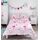 Bloomsbury Mill - Bettwäsche 200 x 200 cm Herzen & Schmetterlingen für Kinder – Doppelbett Bettwäscheset für Mädchen – Rosa & Lila Wendebettwäsche und 2 Kissenbezug Set