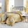 Catherine Lansfield Bedding Canterbury Floral Double Duvet Cover Set with Pillowcase Ochre