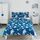 Bloomsbury Mill - Bettwäsche 200 x 200 cm Weltraum, Astronaut & Raketen für Kinder – Doppelbett Bettwäscheset für Jungen und Mädchen – Blau Wendebettwäsche und 2 Kissenbezug Set