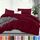 Utopia Bedding Bettbezug für King-Size-Bett: 1 Bettbezug mit 2 Kissenbezügen, 3-teiliges Bettwäsche-Set mit Reißverschluss, weich gebürstete Mikrofaser, 277 x 228 cm, Burgunderrot