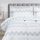 Utopia Bedding - Bettdecken-Set mit 2 Kissenbezügen, 3-teiliges Bettwäsche-Set, Daunen-Alternative, weich und bequem, maschinenwaschbar, Chevron-Grau, Queen-Size-Bett