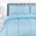 Utopia Bedding - Bettdecken-Set mit 2 Kissenbezügen, 3-teiliges Bettwäsche-Set, Daunen-Alternative, weich und bequem, maschinenwaschbar, gestreift, blau, Queen-Size-Bett