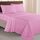 Elegant Comfort Luxuriöses 1500 Premium-Bettwäsche-Set aus Mikrofaser in Hotelqualität, dreireihig, Bestickt, weichste 4-teilges Bettlaken-Set, Knitter- und lichtbeständig, Full, Hellrosa