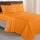 Elegant Comfort Luxuriöses 1500 Premium-Bettwäsche-Set aus Mikrofaser in Hotelqualität, dreireihig, Bestickt, weichstes 4-teiliges Bettlaken-Set, Knitter- und lichtbeständig, Twin/Twin XL, Orange