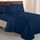 Elegant Comfort Luxuriöses 1500 Premium-Bettwäsche-Set aus Mikrofaser in Hotelqualität, dreireihig, Bestickt, weichstes 4-teiliges Bettlaken-Set, Knitter- und lichtbeständig, King, Marineblau