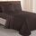 Elegant Comfort TM Luxuriöses Bettwäsche-Set, ägyptische Fadenzahl 1500, Bestickt, hochwertig, Hotelqualität Modern Full Schokobraun