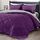 downluxe Bettwäsche-Set für California-King-Size-Bett, weiches Bettwäsche-Set für alle Jahreszeiten, 1 Bettdecke (264,2 x 243,8 cm) und 2 Kissenbezüge (50,8 x 91,4 cm), Lila und Grau