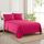 Sweet Home Collection California Kingsize-Bettlaken-Set mit integrierten Bettlakenspannern, Spannbetttuch, Bettlaken und Kissenbezügen, weich, knitterfrei, sichere Passform, Fuchsia