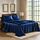 Satin Sheets Queen [4-teilig, Marineblau] Hotel Luxus Seidige Bettlaken – Extra weiche 1800 Mikrofaser Bettlaken-Set, schmutzabweisend – Spannbettlaken mit tiefen Taschen, Bettlaken und Kissenbezügen