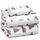 RUVANTI 100% Baumwolle, 4-teiliges Flanell-Bettlaken, Queen-Size, Tiefe Tasche, warm, super weich, atmungsaktiv, feuchtigkeitsableitend, Spannbetttuch, 2 Kissenbezüge – Jingle Bell