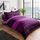 Sleepdown Bettwäsche-Set, texturiert, gestreift, pflegeleicht, weich, kuschelig, wendbar, 135 x 200 cm + 1 Kissenbezug 80 x 80 cm, Polycotton, Violett, 5056242763598, 135 x 200cm + 1 x 80 x 80cm