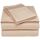 Eleganten Komfort 1500 Fadenzahl knitterfrei Ägyptische Qualität Ultra Weich Luxuriöse 4er Set Bed Sheet, cremefarben, Cali King