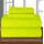 Elegant Comfort Bettwäsche-Set, luxuriös, weich, Fadenzahl 1500, ägyptische Qualität, Knitter- und lichtbeständig, 3 Stück Modern Full Lime