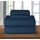 Elegant Comfort Bettwäsche-Set, luxuriös, weich, Fadenzahl 1500, ägyptische Qualität, Knitter- und lichtbeständig, 3 Stück Modern Full Marineblau