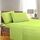 Eleganter Komfort, Fadenzahl, Falten- und farbbeständig, ägyptische Qualität, 3-teiliges Bettwäsche-Set mit Bettlaken, Spannbetttuch und 1 Kissenbezug Full neon Green