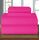 Elegant Comfort Bettwäsche-Set, luxuriös, weich, Fadenzahl 1500, ägyptische Qualität, Knitter- und lichtbeständig, 3 Stück Modern King hot pink