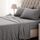 SLEEP ZONE Gestreiftes kühlendes Queen-Bettwäsche-Set – Spannbettlaken und Kissenbezüge-Sets 4-teilig – superweiches gestreiftes Bettlaken, pflegeleicht, Tiefe Tasche (Gull Grey, Queensize)