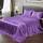 Vonty Satin-Bettlaken-Set, seidig, weiches Satin, 1 Spannbettlaken mit tiefen Taschen + 1 Bettlaken + 1 Kissenbezug, Violett