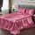 Vonty Satin-Bettlaken-Set, Queen-Size-Größe, seidig weiches Satin-Bettwäsche-Set, 1 Spannbettlaken mit tiefen Taschen + 1 Bettlaken + 2 Kissenbezüge, Hellweinrot