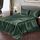Vonty Satin-Bettlaken-Set für King-Size-Bett, seidig, weiches Satin-Bettwäsche-Set, 1 Spannbettlaken mit tiefen Taschen + 1 Bettlaken + 2 Kissenbezüge, Waldgrün