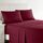 Clara Clark Luxury Soft Bedding Sheets & Pillowcases Bettwäsche-Set für Doppelbett, gebürstet, Tiefe Taschen, Mikrofaser, Burgunderrot Rot, Twin