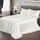Vonty Satin-Bettlaken, Split-King-Size-Bett, seidig, weiches Satin-Bettwäsche-Set, 2 tiefe Spannbettlaken + 1 Bettlaken + 2 Kissenbezüge, Elfenbeinweiß