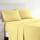 Clara Clark, Premier-1800-Collection, Deluxe-Mikrofaser, 3-Linien-Bettbezug, Silber/Hellgrau, Queen, Custard Mellow Yellow, Queen Size