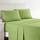 Clara Clark, Premier-1800-Collection, Deluxe-Mikrofaser, 3-Linien-Bettbezug, Silber/Hellgrau, Queen, Garden Green, Full (Double) Size