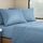 Clara Clark Premier 1800 Serie 4-teiliges Bettwäsche-Set für Queensize-Betten, luxuriös, weiche Bettlaken für Wohnmobil-Etagenbetten, kurzes Queen-Size-Bett - Blue Heaven