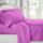 Clara Clark, Premier-1800-Collection, Deluxe-Mikrofaser, 3-Linien-Bettbezug, Silber/Hellgrau, Queen, Radiant Orchid Purple, Kingsize