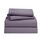 Clara Clark Premier 1800 Serie Bettlaken-Set, tiefe Taschen, knitterfrei, farbecht, schmutzabweisend, luxuriös, weiche Bettwäsche und Kissenbezüge, California-King-Size-Bett, Grauviolett