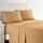 Clara Clark Luxury Soft Bedding Sheets & Pillowcases Bettwäsche-Set für Doppelbett, gebürstet, Tiefe Taschen, Mikrofaser, Kamelgold, Twin