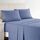 Clara Clark Luxury Soft Bedding Sheets & Pillowcases Bettwäsche-Set für Doppelbett, gebürstet, Tiefe Taschen, Mikrofaser, Stahlblau, Queen