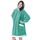 SONORO KATE Tragbare Decke, Kapuzenpullover, Geschenke für Damen, Herren, Kinder, super warme Fleece-Sherpa-Decke mit elastischen Ärmeln, großer Tasche und riesiger Kapuze (Blaugrün, Jugendliche)