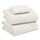 RUVANTI Bettlaken-Set aus 100% Baumwolle, atmungsaktive Perkal-Webart, 40,6 cm Tiefe Taschen, Hotelstandard, angenehm kühl, langlebig, einfarbig, Einzelbett XL, 3-teilig, Elfenbein