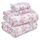 RUVANTI Bettlaken-Set aus 100 % Baumwolle, atmungsaktive Perkal-Webart, 35,6 cm tiefe Taschen, Hotelstandard, angenehm kühl, langlebig, Blumendesign, California-King-Size, 4-teilig, Bloomex