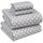 RUVANTI Bettlaken aus 100% Baumwolle für California King Size Bett – knusprige, kühlende Perkal-Bettlaken – atmungsaktiv und langlebig – 40,6 cm Tiefe Taschen Cal King Size Bettlaken – Grau/Grau – 4