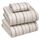 RUVANTI Bettlaken-Set aus 100% Baumwolle, atmungsaktive Perkal-Webart, 40,6 cm Tiefe Taschen, Hotelstandard, angenehm kühl, langlebig, gestreift, Einzelbett XL, 3-teilig, Braun