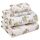 RUVANTI Bettlaken-Set aus 100 % Baumwolle, atmungsaktive Perkal-Webart, 40,6 cm tiefe Taschen, Hotelstandard, angenehm kühl, langlebig, Blumendesign, King-Size, 4-teilig, Blumenfreude