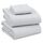 RUVANTI Bettlaken-Set aus 100% Baumwolle, atmungsaktive Perkal-Webart, 40,6 cm Tiefe Taschen, Hotelstandard, angenehm kühl, langlebig, einfarbig, Einzelbett, 3-teilig, Leises Grau