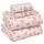 RUVANTI Bettlaken aus 100% Baumwolle für Queen-Size-Betten – knusprige, kühlende Perkal-Bettlaken – atmungsaktiv und langlebig – 40,6 cm Tiefe Queen-Size-Bettlaken – rosa Blumen – 4 Stück