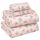 RUVANTI Bettlaken aus 100% Baumwolle für Kingsize-Bett – knusprige, kühlende Perkal-Bettlaken – atmungsaktives und langlebiges Kingsize-Bettwäsche-Set – 40,6 cm Tiefe Taschen – rosa Blumen – 4-teilig