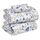 RUVANTI Bettlaken-Set aus 100% Baumwolle, atmungsaktive Perkal-Webart, 40,6 cm Tiefe Taschen, Hotelstandard, angenehm kühl, langlebig, Blumendesign, Einzelbett, 3-teilig, Süßbohne